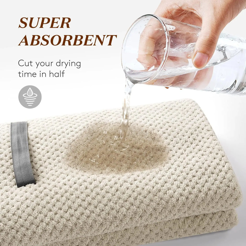 Serviette en microfibre pour cheveux – Séchage rapide et ultra absorbante