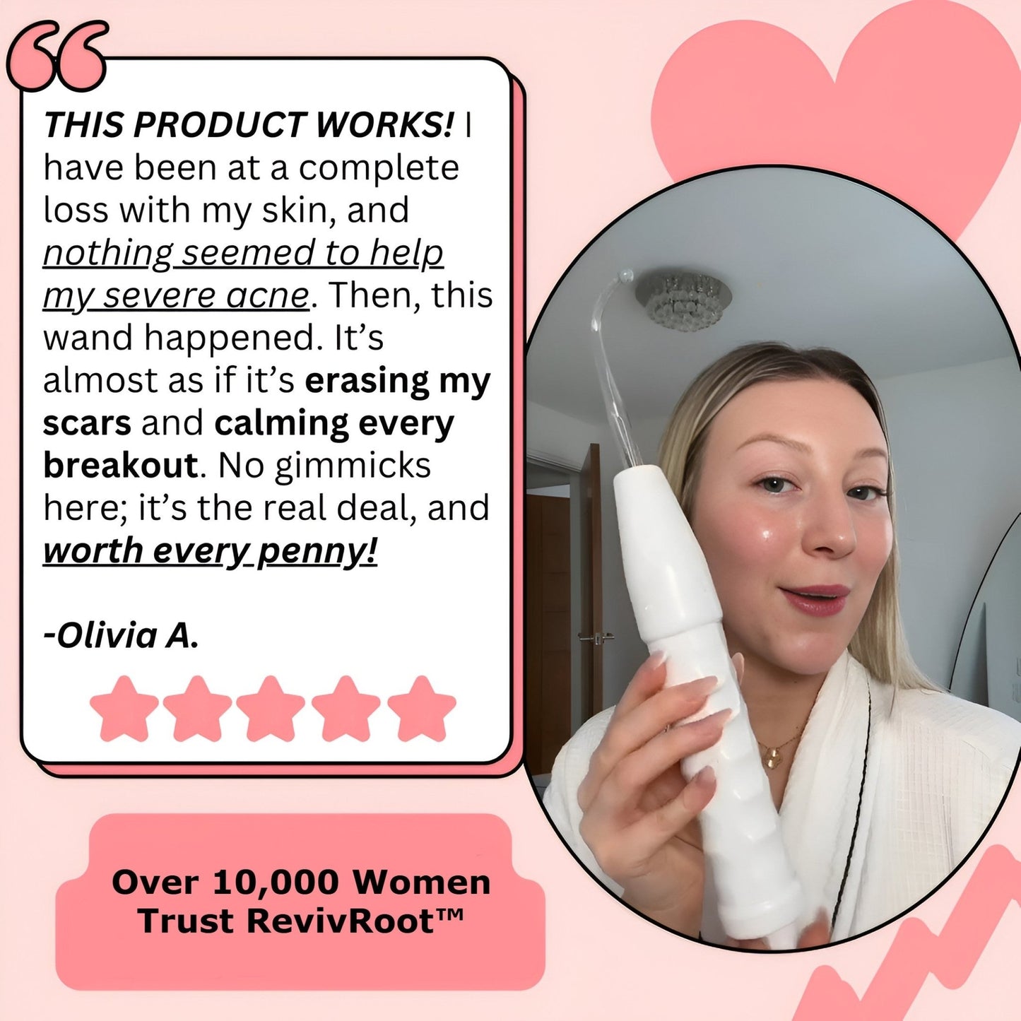 RevivRoot High-Frequency Wand for Hair Growth & Skin