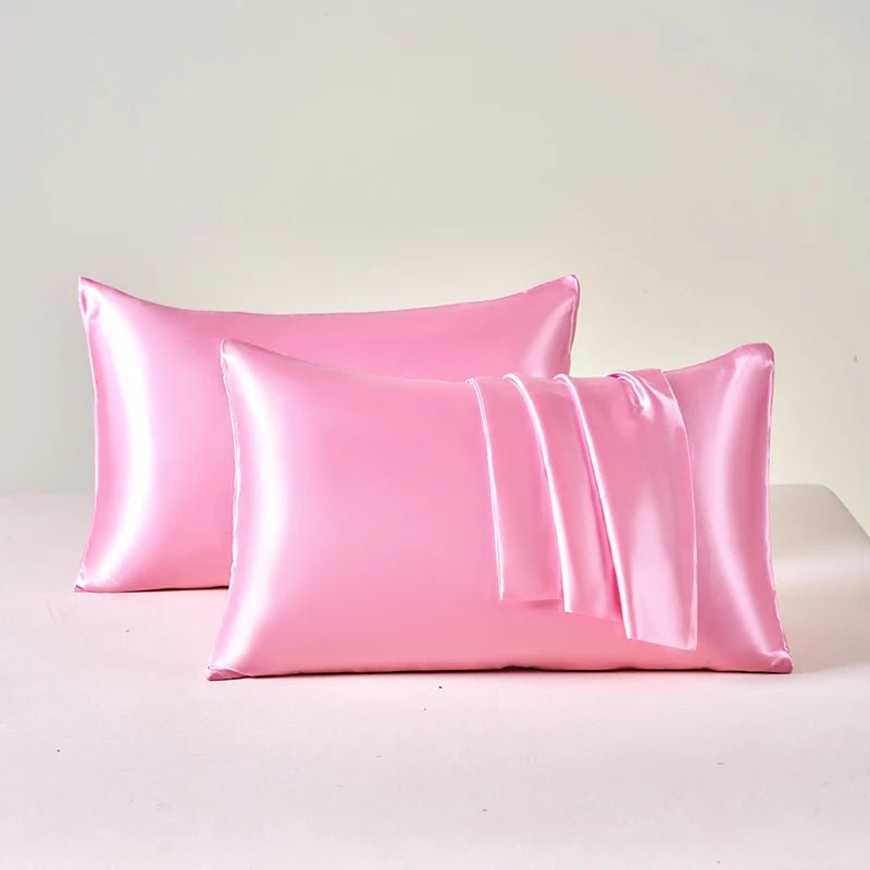 Lot de 2 Taies en Satin – Cheveux, Peau & Sommeil Réparateur