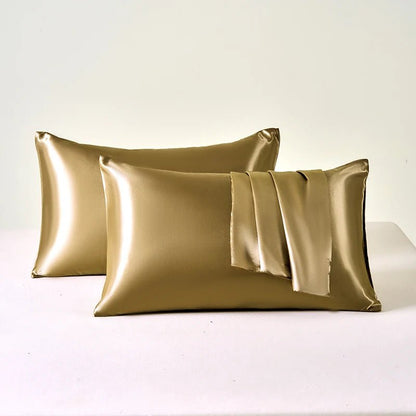 Lot de 2 Taies en Satin – Cheveux, Peau & Sommeil Réparateur
