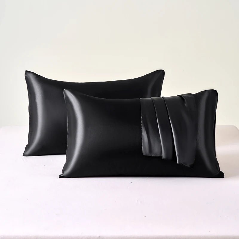 Lot de 2 Taies en Satin – Cheveux, Peau & Sommeil Réparateur