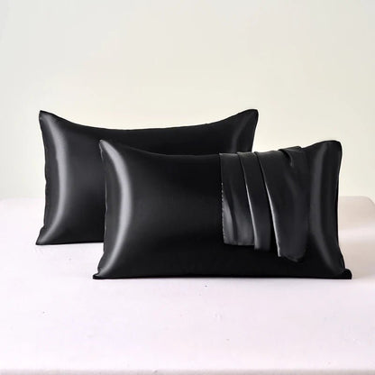 Lot de 2 Taies en Satin – Cheveux, Peau & Sommeil Réparateur