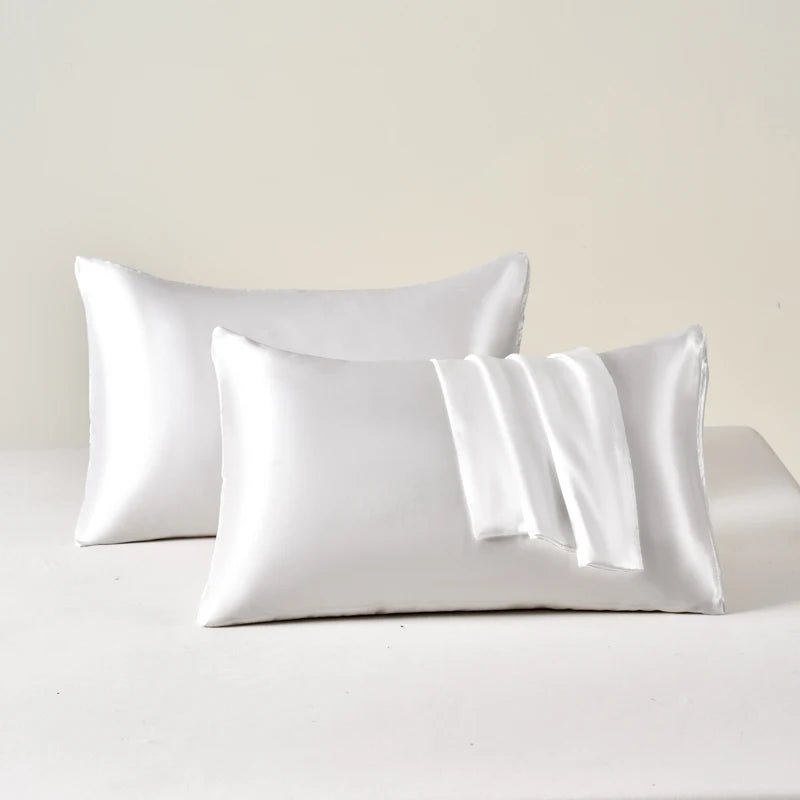 Lot de 2 Taies en Satin – Cheveux, Peau & Sommeil Réparateur